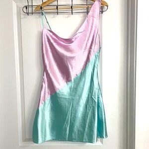 NWT Revolve Aurora Mini Dress in Pink & Mint by MORE TO COME